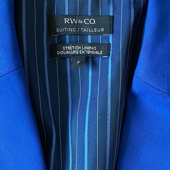 RW&CO. Blue Button Up Blazer Size 2 - Picture 13 of 15